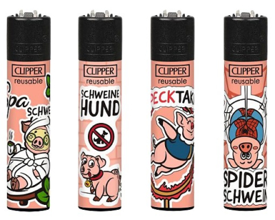 clipper-feuerzeuge-set-schweinerei