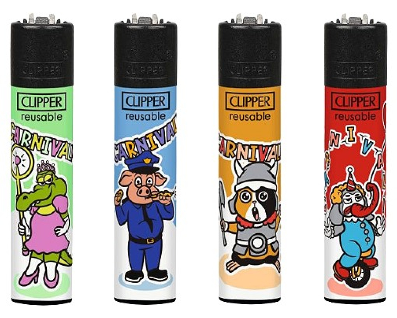 clipper-feuerzeuge-set-carnival-animals clipper-feuerzeuge-set-carnival-animals