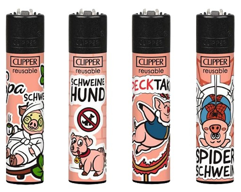 clipper-feuerzeuge-set-schweinerei clipper-feuerzeuge-set-schweinerei
