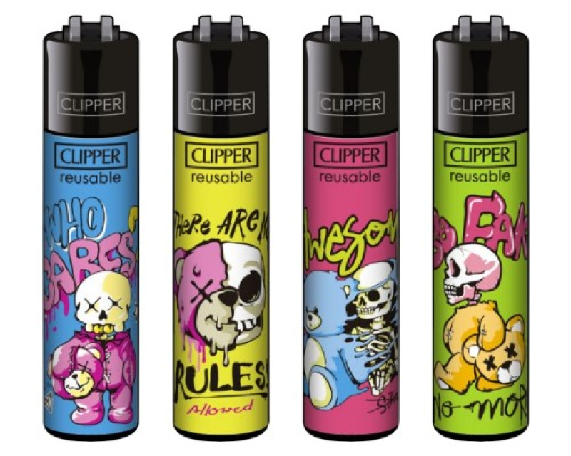 clipper-feuerzeuge-set-bear-skulls