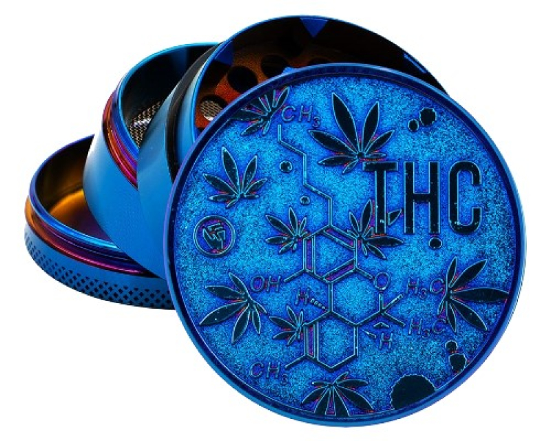 fire-flow-grinder-icy-blue-thc-molecule